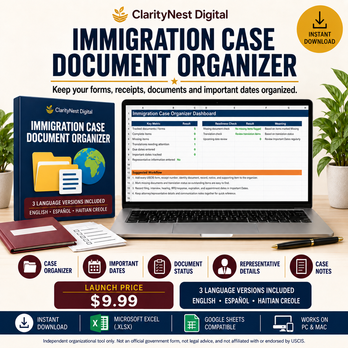Immigration Case Document Organizer