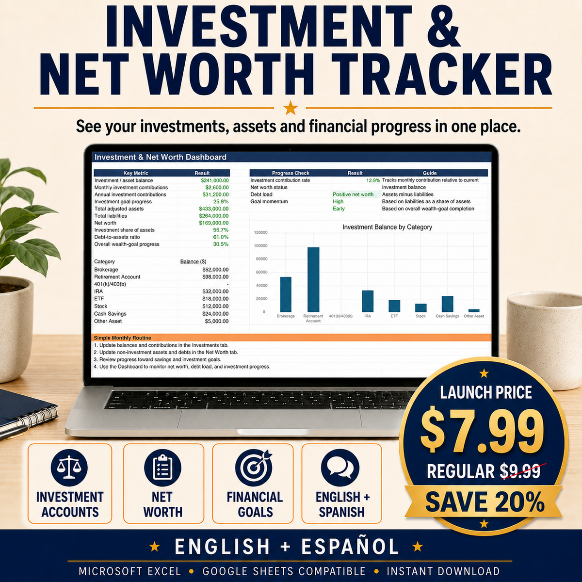 Investment & Net Worth Tracker