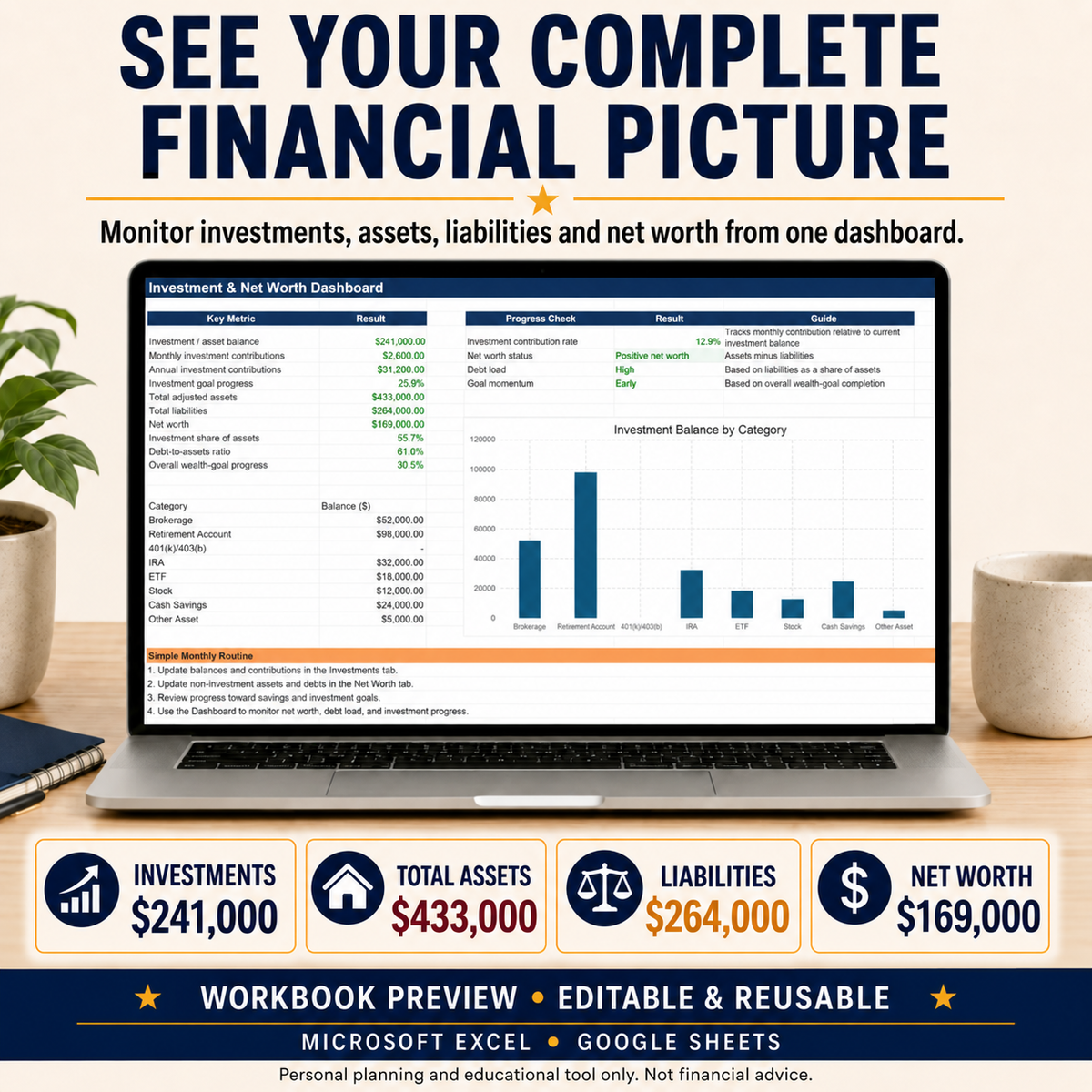 Investment & Net Worth Tracker