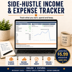 Side-Hustle Income & Expense Tracker