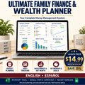 Ultimate Family Finance & Wealth Planner — English + Spanish
