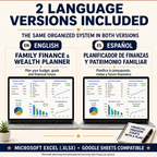 Ultimate Family Finance & Wealth Planner — English + Spanish