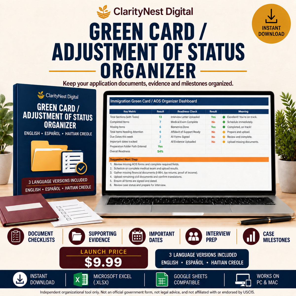 Green Card / Adjustment of Status Organizer