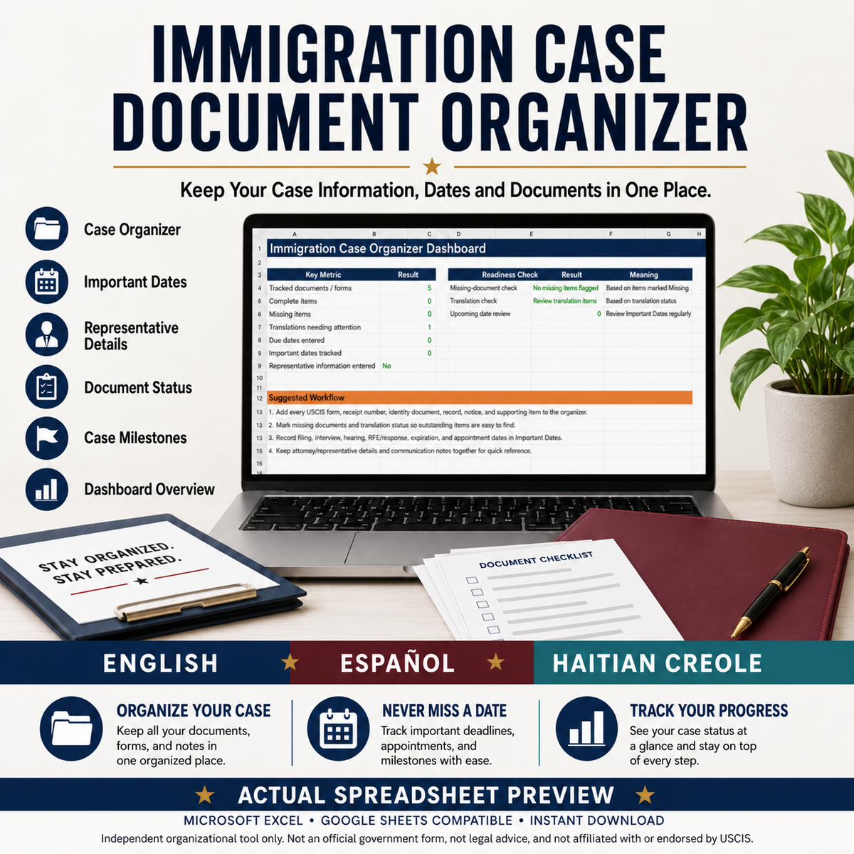 Immigration Case Document Organizer