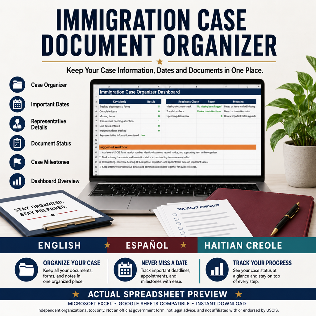 U.S. Immigration Organization Toolkit — 4-in-1 Bundle
