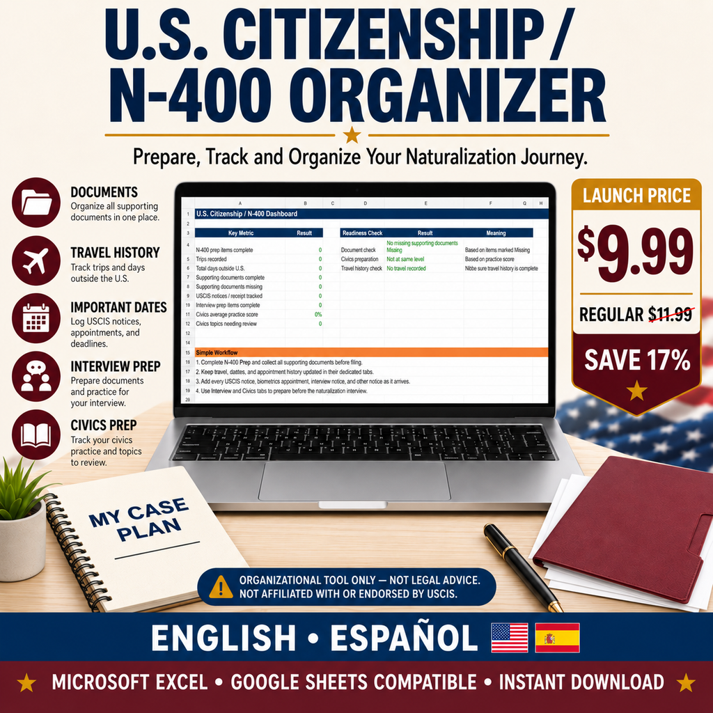 U.S. Immigration Organization Toolkit — 4-in-1 Bundle