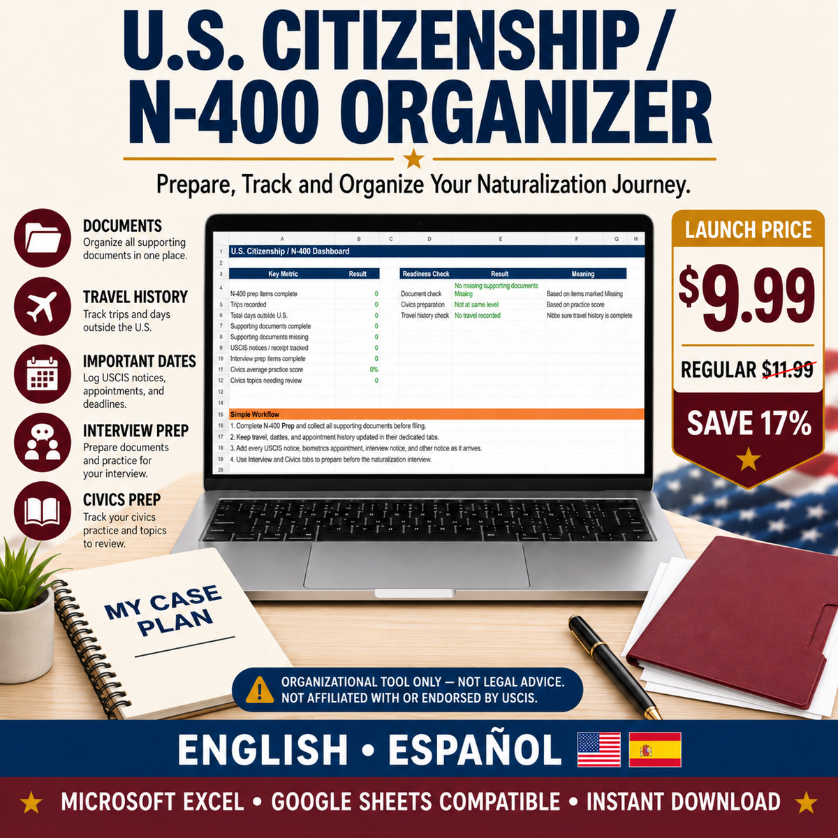 U.S. Immigration Organization Toolkit — 4-in-1 Bundle