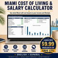 Miami Cost of Living & Salary Calculator — English + Spanish
